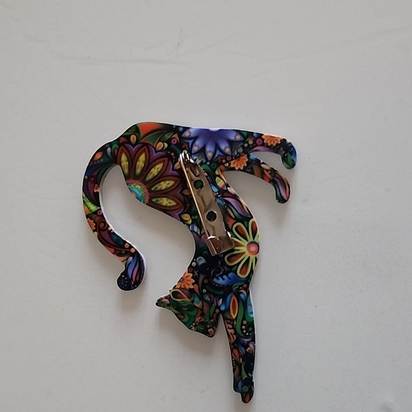 BOHEMIAN Cat Brooch BRG - Picture 2 of 4
